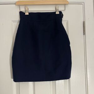 Moschino Couture Vintage Navy Blue Mini Skirt